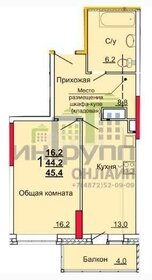 Квартира 45,8 м², 1-комнатная - изображение 2