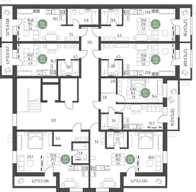 46,4 м², 1-комнатная квартира 5 783 660 ₽ - изображение 21