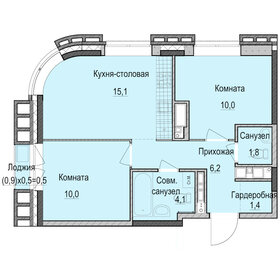 Квартира 49,4 м², 2-комнатная - изображение 1