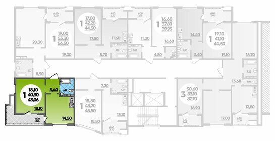27,5 м², квартира-студия 1 100 000 ₽ - изображение 119
