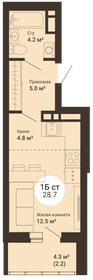 30 м², квартира-студия 3 990 000 ₽ - изображение 26