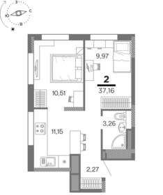 52,7 м², 2-комнатная квартира 3 500 000 ₽ - изображение 97