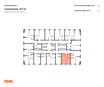 Квартира 31,7 м², 1-комнатная - изображение 2