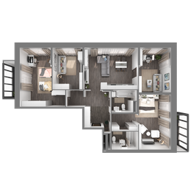 Квартира 108,5 м², 4-комнатная - изображение 4