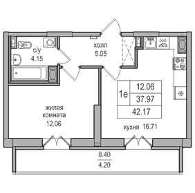 38 м², 1-комнатная квартира 9 121 371 ₽ - изображение 76
