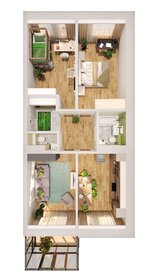 74 м², 3-комнатная квартира 11 300 000 ₽ - изображение 85