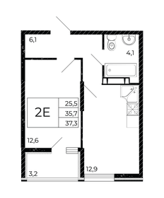 37,6 м², 1-комнатная квартира 5 504 640 ₽ - изображение 73