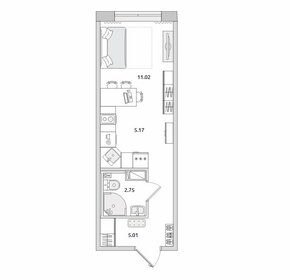 Квартира 24 м², студия - изображение 1