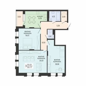 97,7 м², 3-комнатная квартира 8 500 000 ₽ - изображение 63