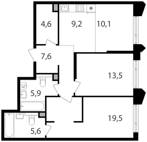 130 м², 2-комнатная квартира 71 000 000 ₽ - изображение 118