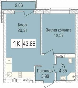 47,3 м², 1-комнатная квартира 5 600 000 ₽ - изображение 15