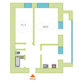 Квартира 46,5 м², 2-комнатная - изображение 4