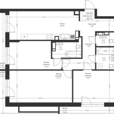 Квартира 96,6 м², 3-комнатная - изображение 2