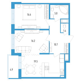 70 м², 2-комнатная квартира 21 800 000 ₽ - изображение 146