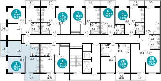 46 м², 2-комнатная квартира 25 000 000 ₽ - изображение 70