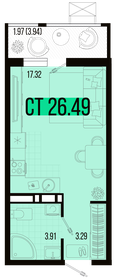 26,5 м², 1-комнатная квартира 3 083 436 ₽ - изображение 59