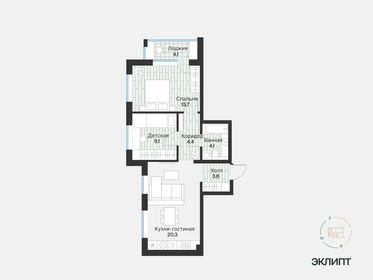 57,8 м², 2-комнатная квартира 6 810 000 ₽ - изображение 26