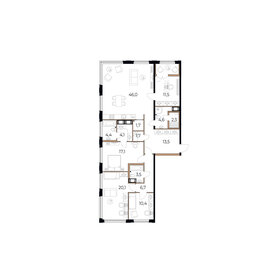 Квартира 149,5 м², 4-комнатная - изображение 1
