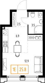 26,6 м², 1-комнатная квартира 9 437 771 ₽ - изображение 32