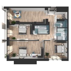 Квартира 94,9 м², 3-комнатная - изображение 4