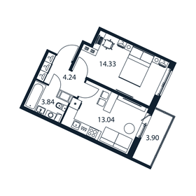 Квартира 37,4 м², 1-комнатная - изображение 1