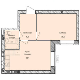 44,4 м², 1-комнатная квартира 3 947 000 ₽ - изображение 13