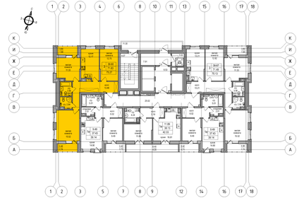 70,9 м², 3-комнатная квартира 14 875 653 ₽ - изображение 22