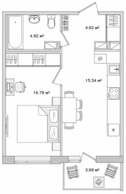 Квартира 45,8 м², 1-комнатная - изображение 1