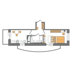 Квартира 47 м², 1-комнатная - изображение 3