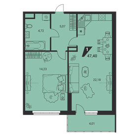 47,6 м², 2-комнатная квартира 5 300 000 ₽ - изображение 58