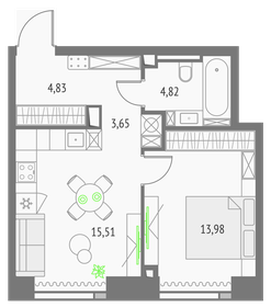 62,7 м², 3-комнатная квартира 16 280 000 ₽ - изображение 126