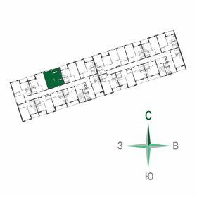 39,3 м², 1-комнатная квартира 3 694 200 ₽ - изображение 47