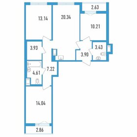 83 м², 3-комнатная квартира 12 035 000 ₽ - изображение 9