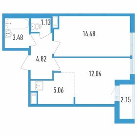 Квартира 42,1 м², 2-комнатная - изображение 1