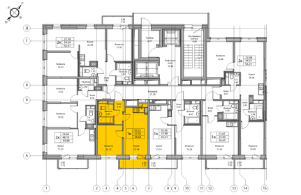 32,7 м², 1-комнатная квартира 6 300 000 ₽ - изображение 60