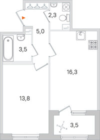 46,7 м², 1-комнатная квартира 8 300 000 ₽ - изображение 76