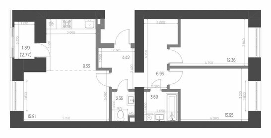 Квартира 70,3 м², 3-комнатная - изображение 1