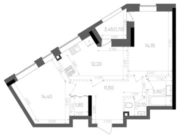 60 м², 2-комнатная квартира 16 500 000 ₽ - изображение 18