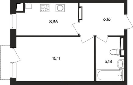 36,2 м², 1-комнатная квартира 6 517 800 ₽ - изображение 13