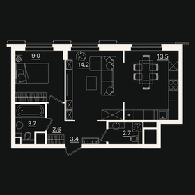 41,4 м², 1-комнатная квартира 18 200 000 ₽ - изображение 40