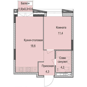 38 м², 1-комнатная квартира 7 000 000 ₽ - изображение 71