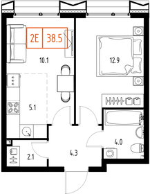 47,4 м², 2-комнатная квартира 9 100 000 ₽ - изображение 37