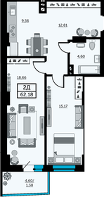 67 м², 2-комнатная квартира 9 100 000 ₽ - изображение 39