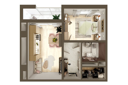 42 м², 2-комнатная квартира 420 000 ₽ - изображение 41