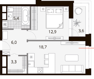 60,8 м², 2-комнатная квартира 25 366 000 ₽ - изображение 29