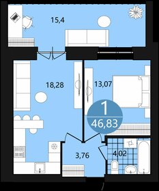 42 м², 1-комнатная квартира 5 600 000 ₽ - изображение 102