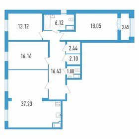 116,2 м², 3-комнатная квартира 29 037 500 ₽ - изображение 48