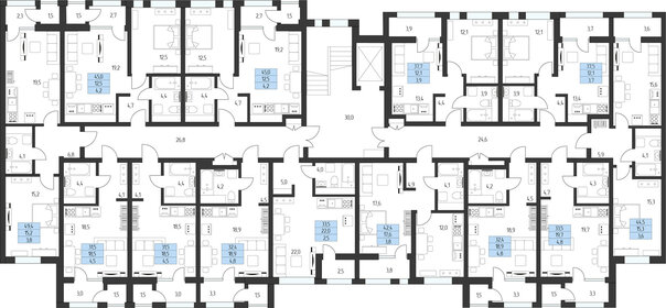 43,6 м², 1-комнатная квартира 14 526 600 ₽ - изображение 28
