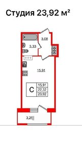 Квартира 22,1 м², студия - изображение 1