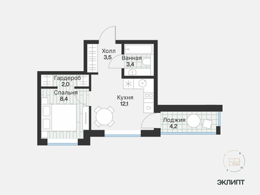 31,4 м², 1-комнатная квартира 4 440 000 ₽ - изображение 61